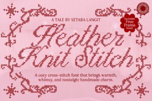 Cross Stitch Font