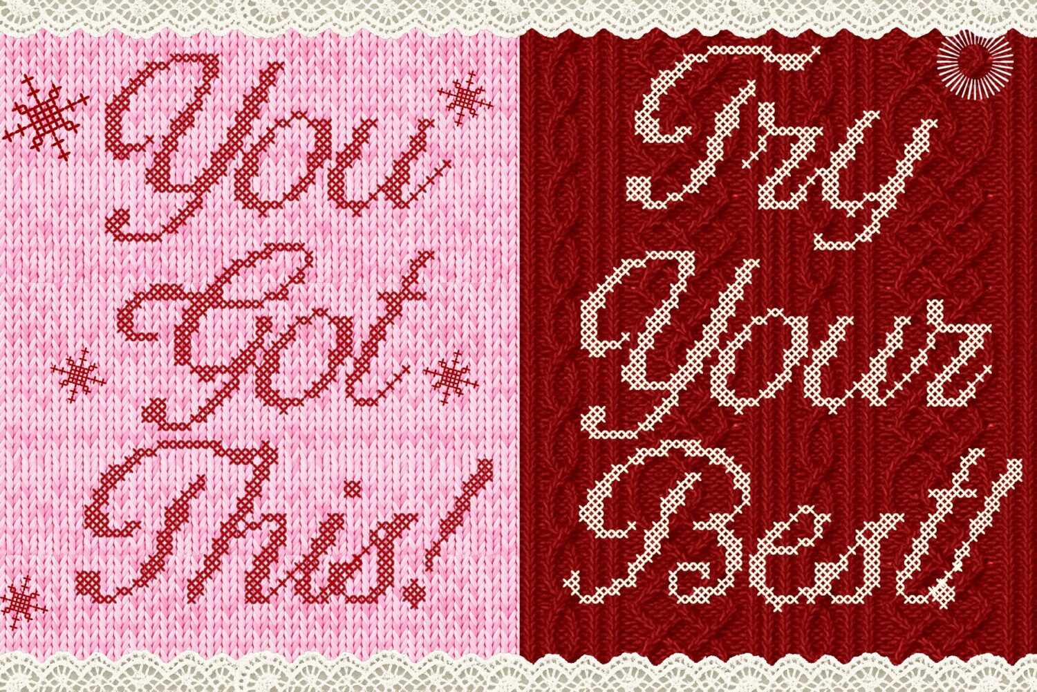 Cross Stitch Font
