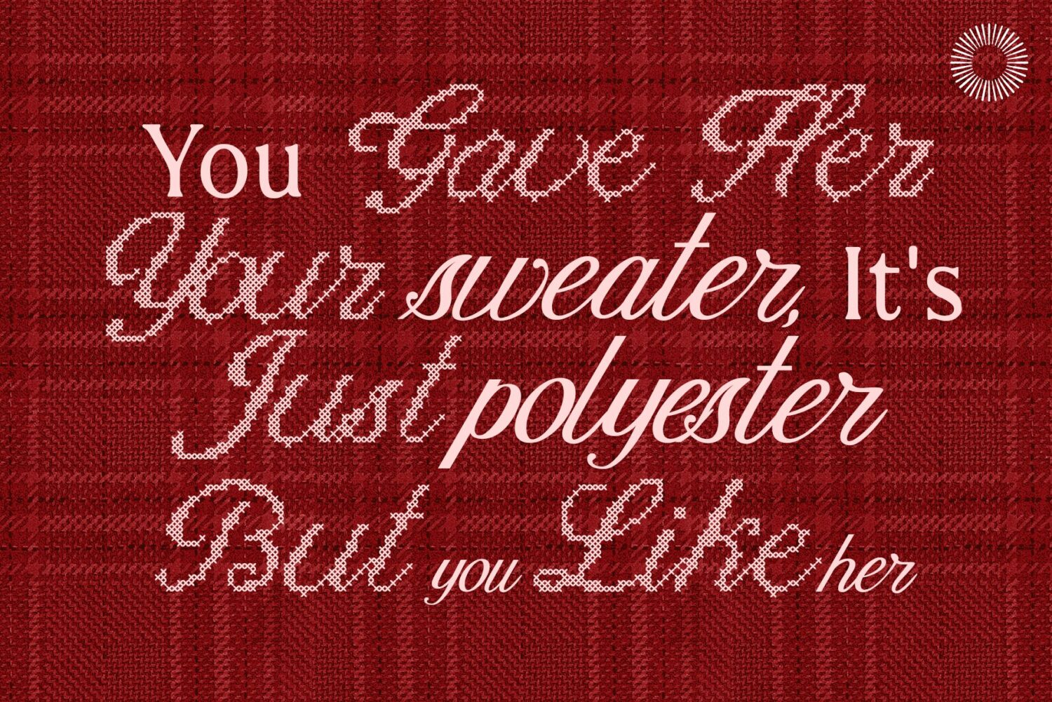 Cross Stitch Font