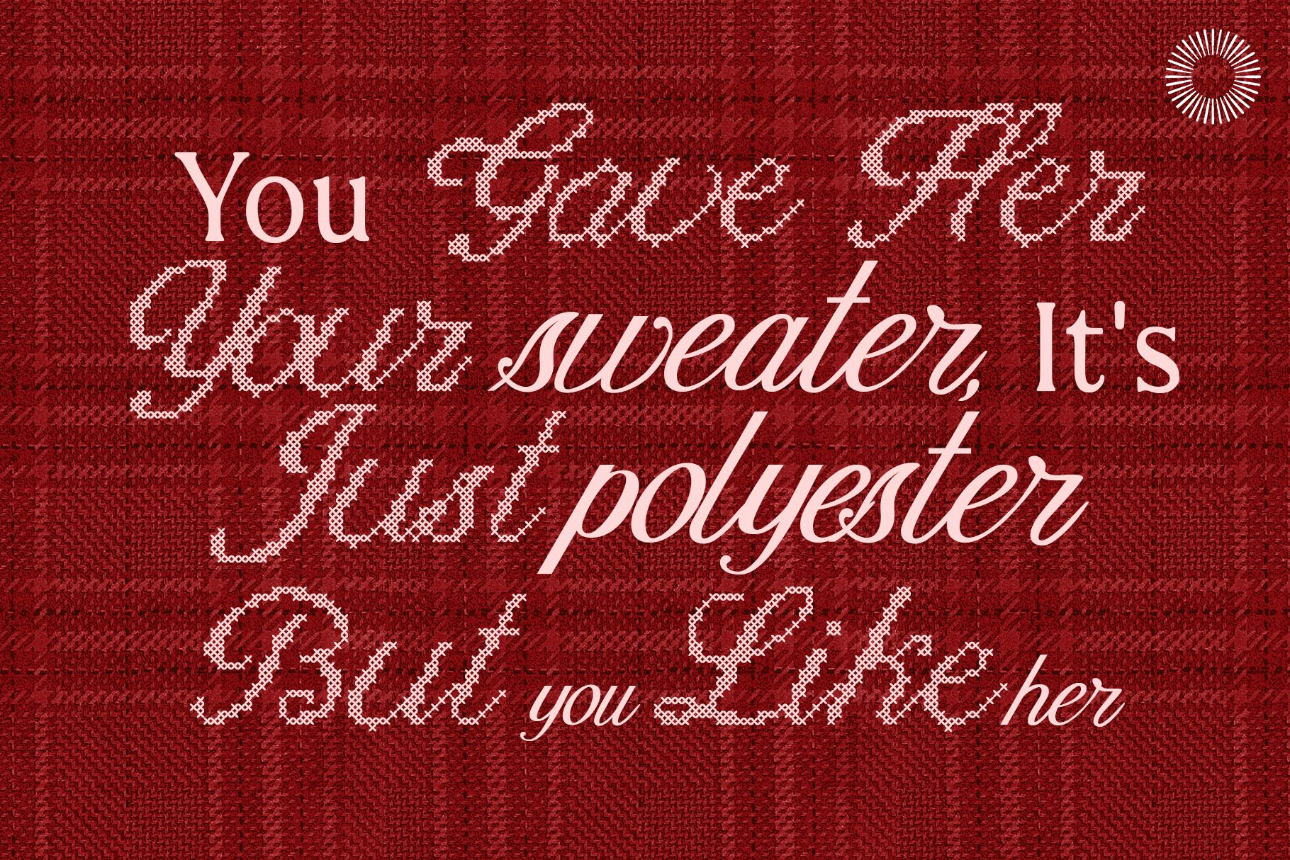 Cross Stitch Font