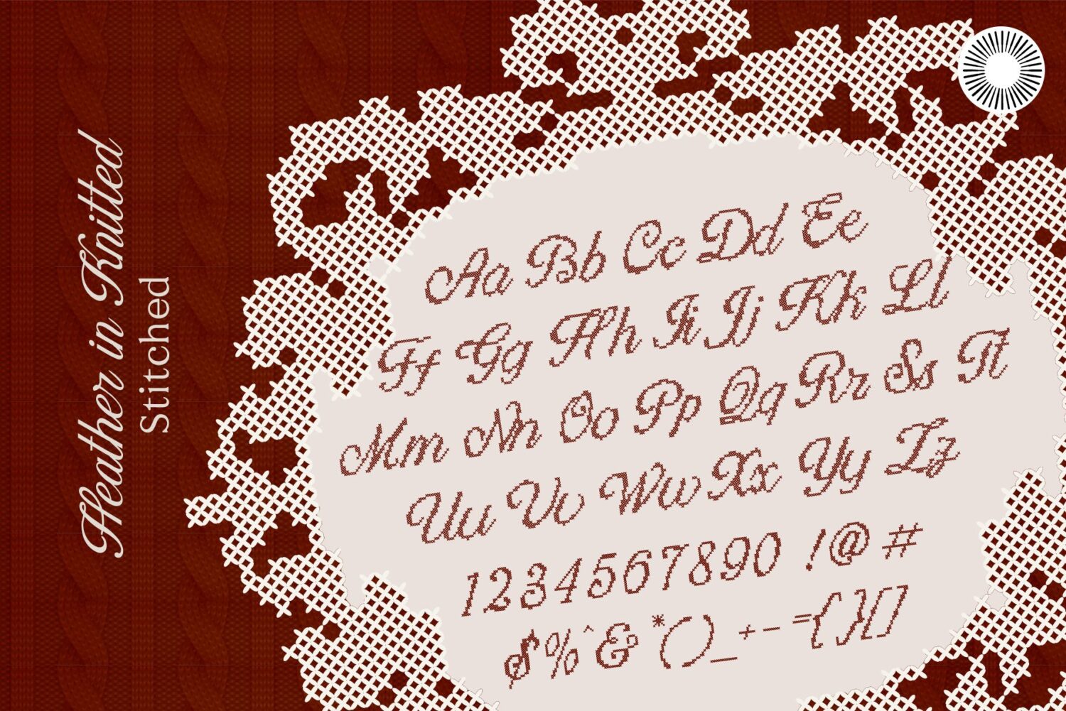 Cross Stitch Font