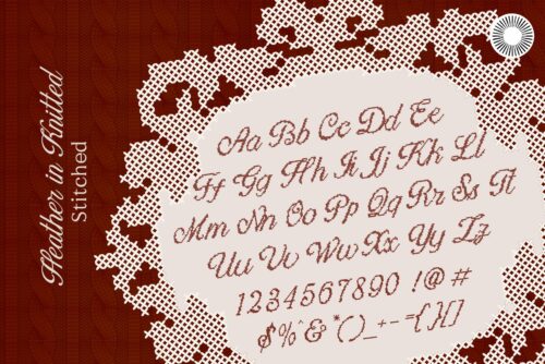 Cross Stitch Font