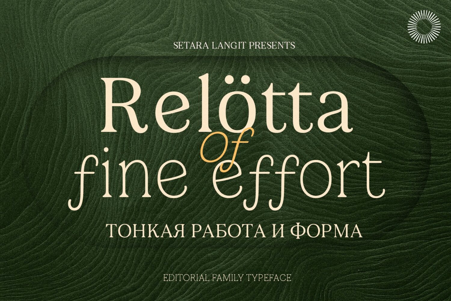 Editorial Family Typeface