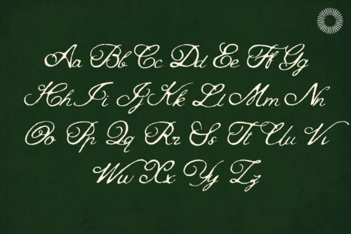sans serif script trio font