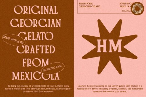 vintage serif font