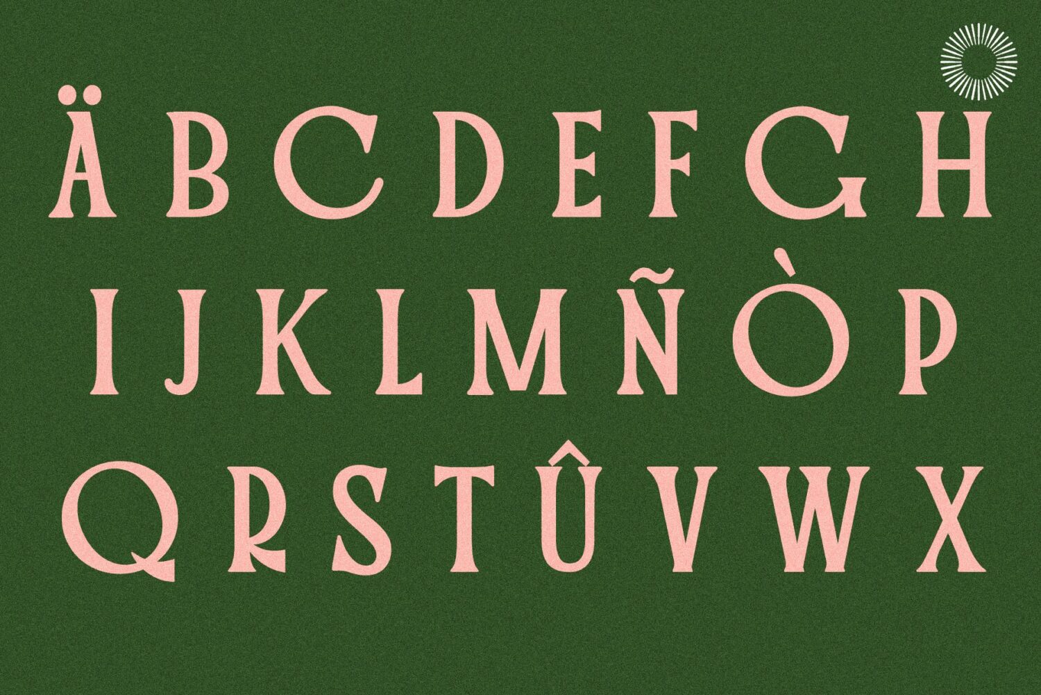 vintage serif font