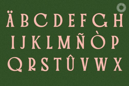 vintage serif font