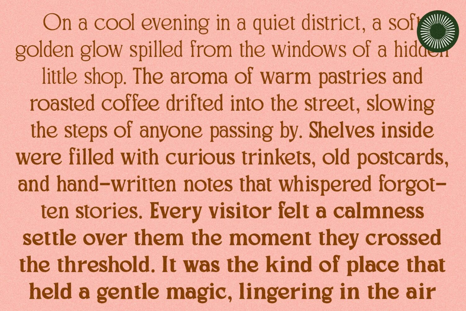 vintage serif font
