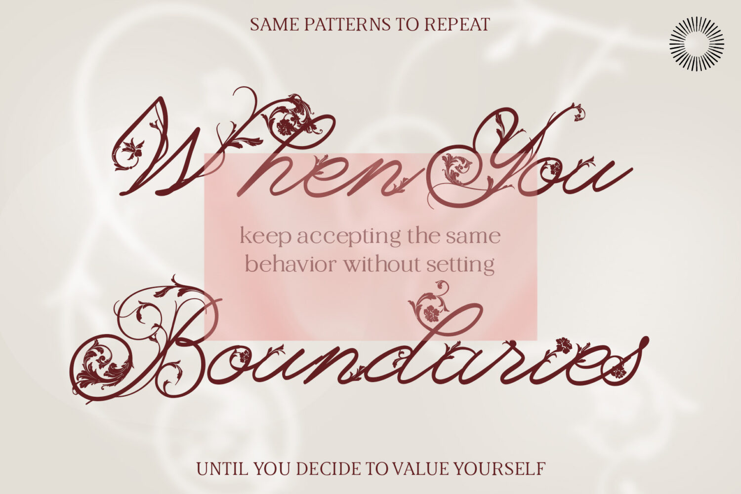 Orchid bloom - Floral decorative script