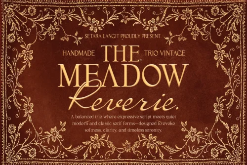 Meadow-Reverie-Trio-Vintage-Font-Bundle
