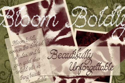 Dotted-Knit-Script