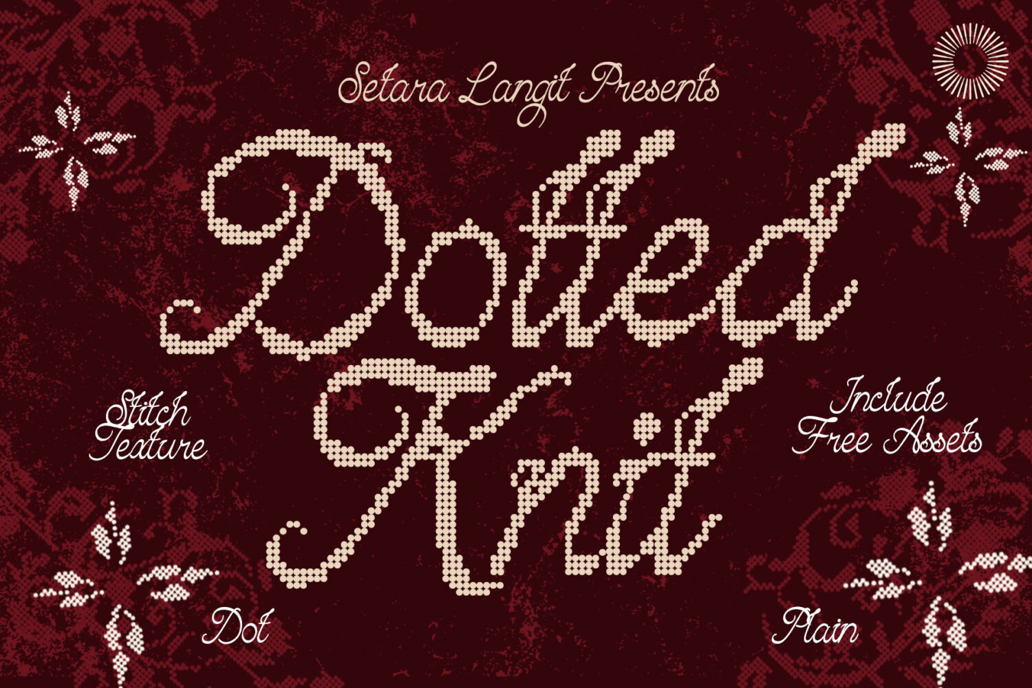 Dotted-Knit-Script