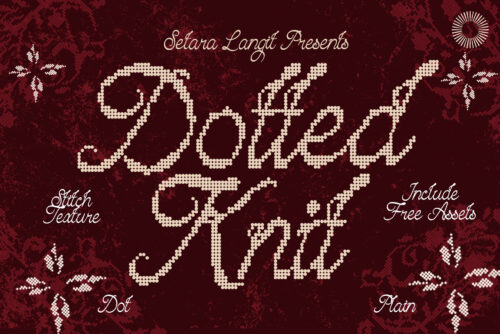 Dotted-Knit-Script