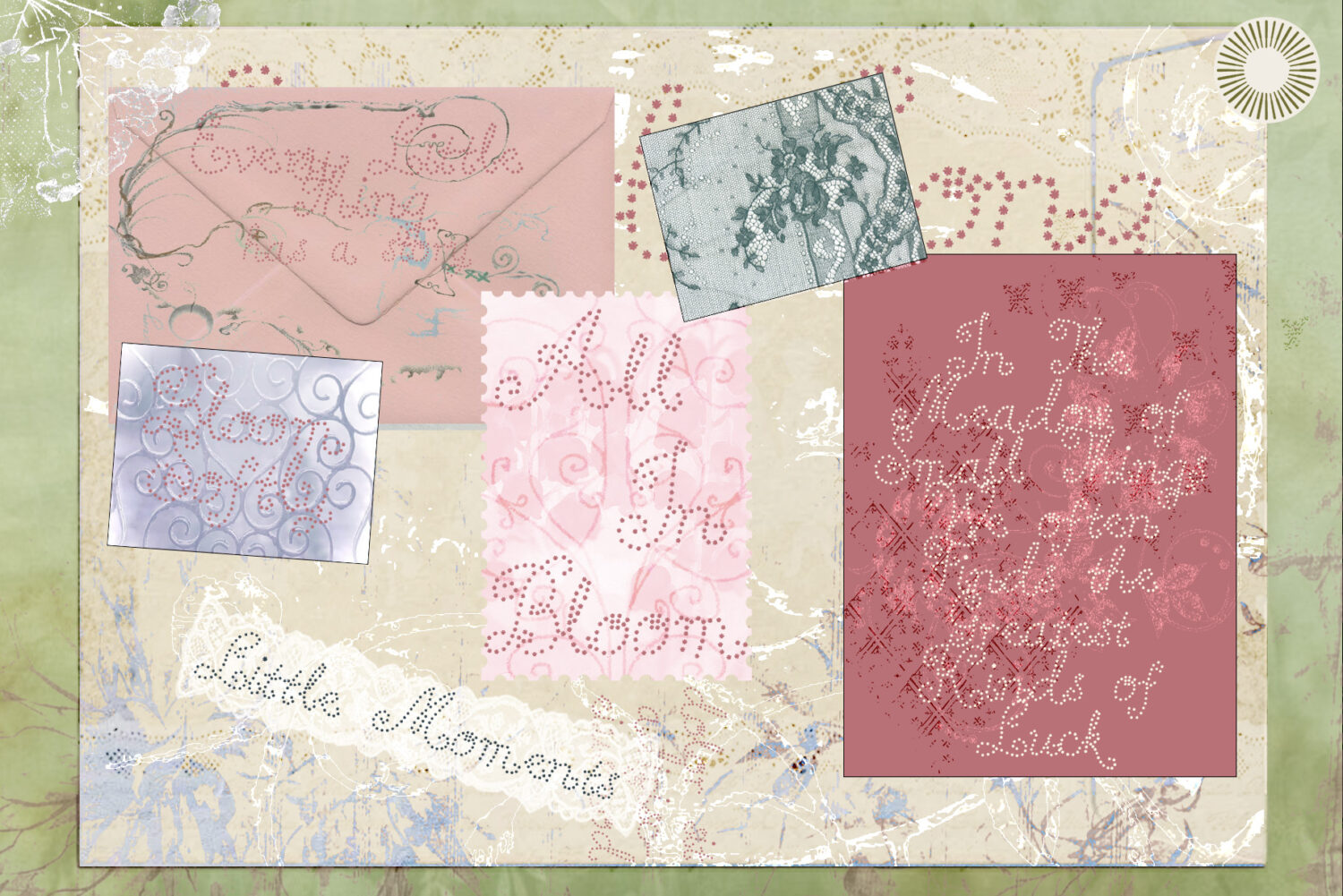 Little Clover - Organic whimsical script, based on experimental shape, inspired from garden