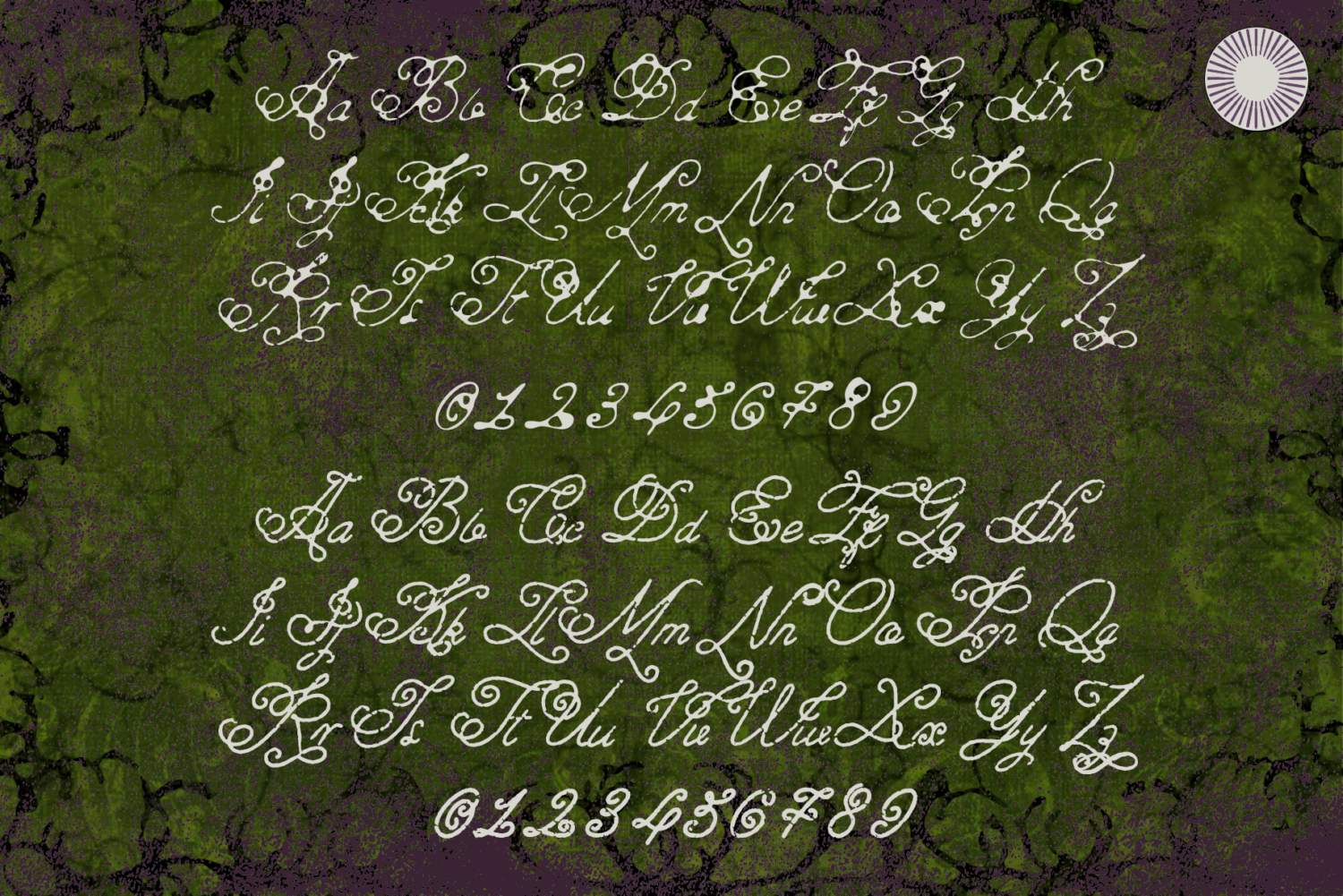 Wild-Flower-Gothic-Font-Layering